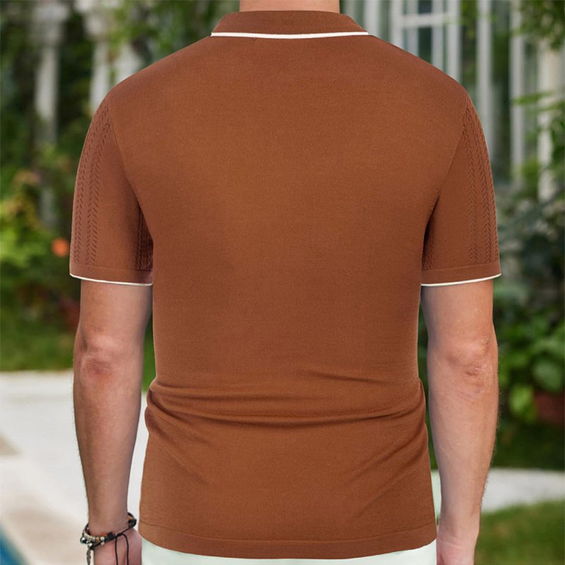 Polo à manches courtes pour homme – Haut d'été élégant et professionnel avec col boutonné - Image 8
