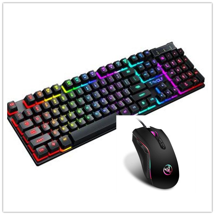 Clavier de jeu filaire USB rétroéclairé à touches flottantes (type mécanique) - Image 4