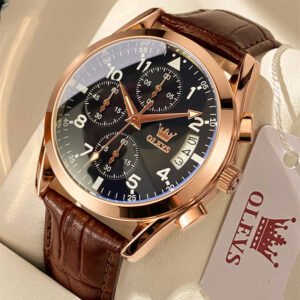 Montre pour homme de luxe OLEVS – Quartz, étanche et luminescente