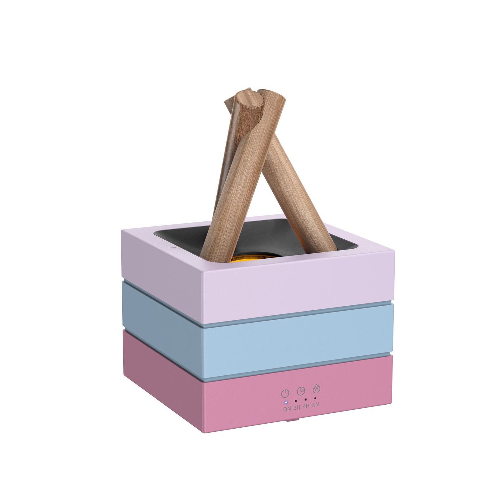 Humidificateur et diffuseur d'arômes USB de bureau avec effet de flamme – Diffusion intense de brume, compatible avec les huiles essentielles, éclairage LED 7 couleurs. - Image 8