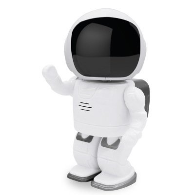 Caméra de surveillance IP Wi-Fi sans fil P2P en forme de robot astronaute – Vision nocturne infrarouge, sécurité domestique et babyphone