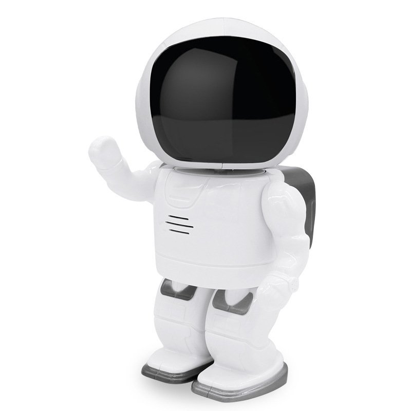 Caméra de surveillance IP Wi-Fi sans fil P2P en forme de robot astronaute – Vision nocturne infrarouge, sécurité domestique et babyphone - Image 2