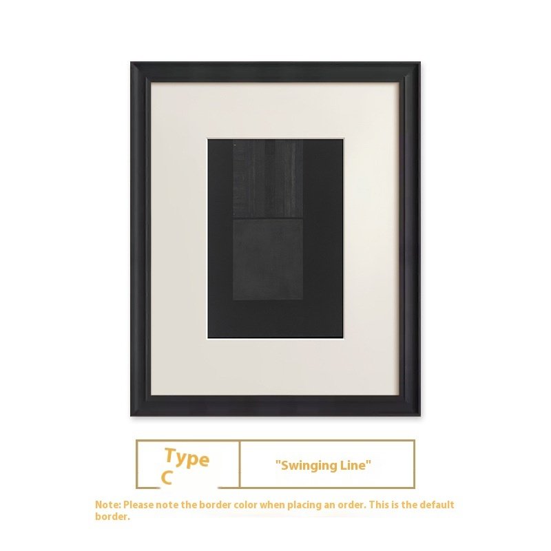 Tableau abstrait haut de gamme à lignes noires et blanches – Décoration murale rétro - Image 6