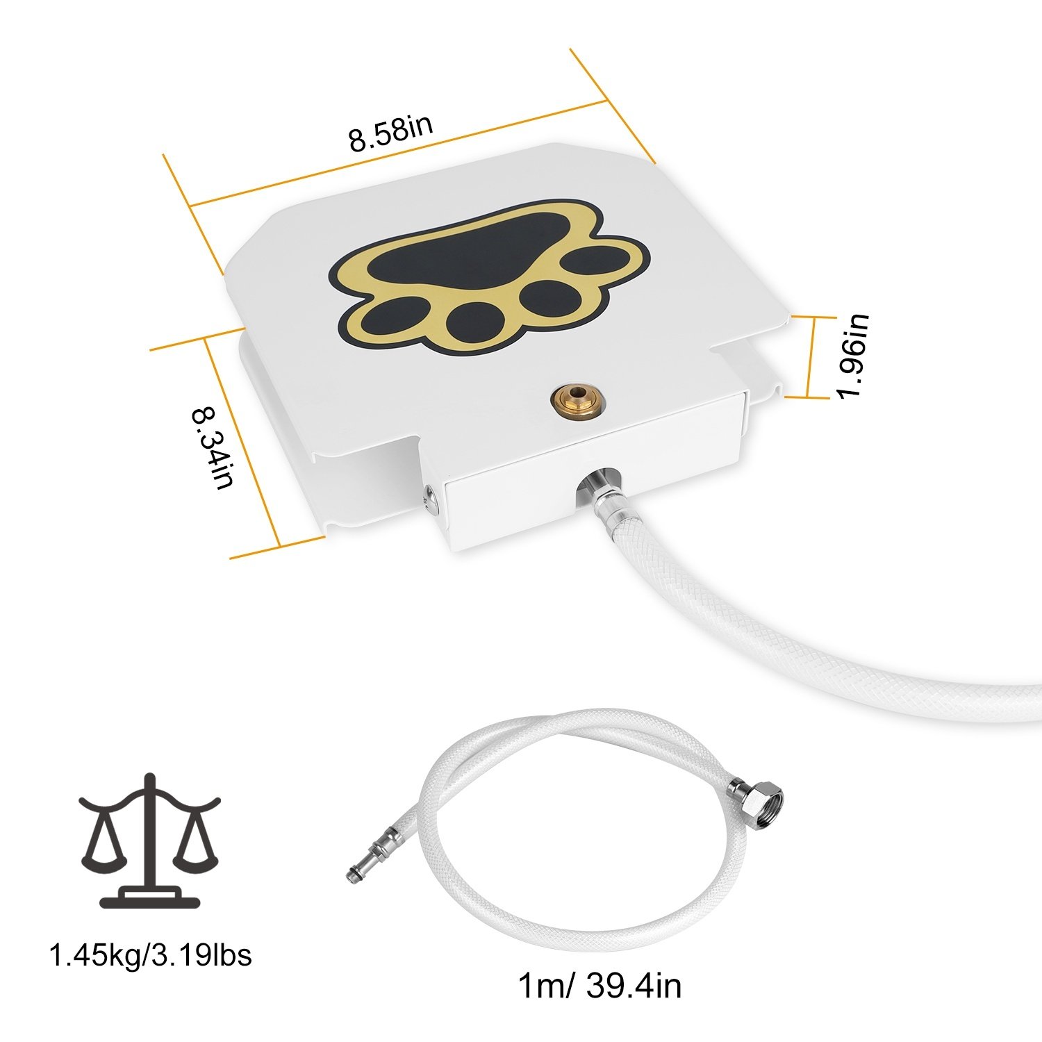 1 Fontaine à eau pour chien (extérieur) – Distributeur d'eau activé par pression de la patte avec valve à pédale interactive - Image 6