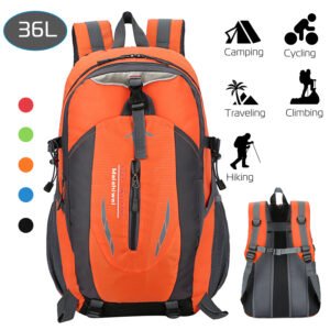 Sac à dos d'extérieur 36 L – Sac de jour imperméable pour la randonnée et le voyage