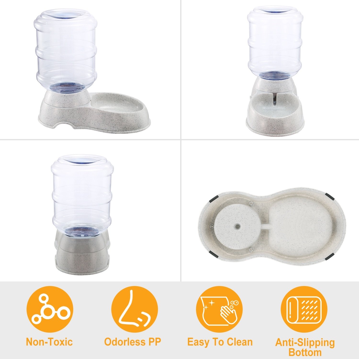 Distributeur d'eau pour animaux 3,5 L (1 gallon) – Abreuvoir automatique par gravité pour chiens et chats - Image 8
