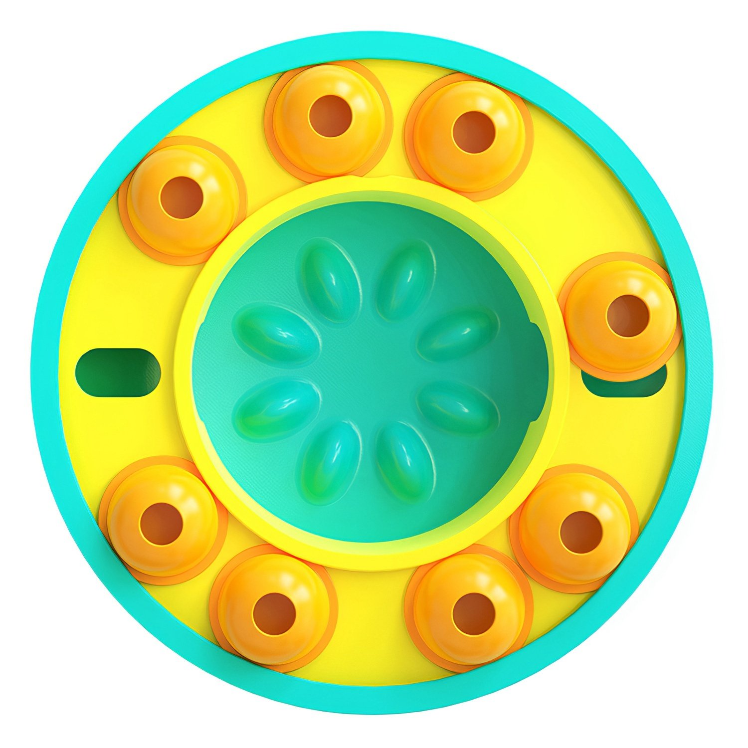 1 x Jouet interactif distributeur de friandises et gamelle anti-glouton pour chiens et chats – Jeu de réflexion pour l'entraînement du QI et la stimulation mentale (convient aux petites, moyennes et grandes tailles) - Image 2