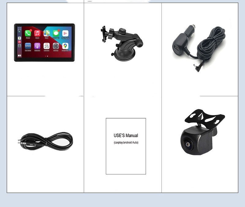 Écran intelligent portable IPS pour voiture avec projection sans fil (CarPlay et Android Auto) - Image 6