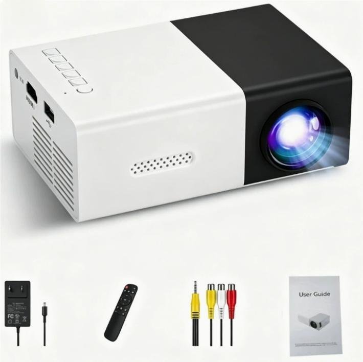 Mini-projecteur HD 1080P T300 pour bureau ou domicile