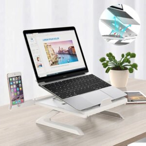 Nouveau support pour ordinateur portable : pliable, réglable en hauteur, portable et multifonctionnel, avec base en alliage d'aluminium et fonction de surélévation pour écran.