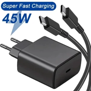 Chargeur USB-C 45W Ultra Rapide pour Samsung & Type-C