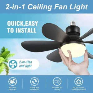 Ventilateur de plafond LED 40W avec Télécommande