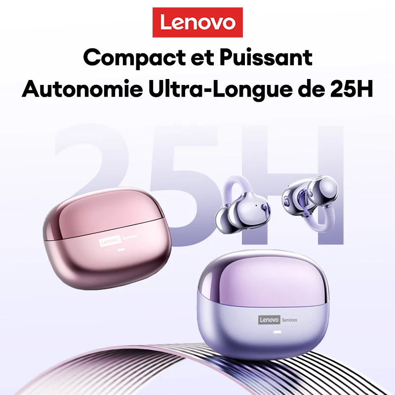 Casque Bluetooth 6.0 Lenovo LE302, Stéréo HIFI, Réduction de Bruit - Image 3
