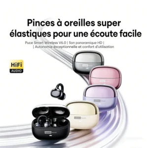 Casque Bluetooth 6.0 Lenovo LE302, Stéréo HIFI, Réduction de Bruit