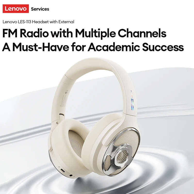 Écouteurs Bluetooth Lenovo avec ANC, 36h, Noir