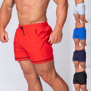Short de sport pour fitness, running et entraînement – ​​séchage rapide – idéal pour le plein air et la plage