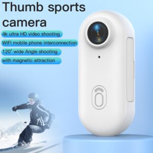 Mini-caméra d'action professionnelle 4K pour sports de plein air, moto et vélo – Caméra embarquée pour casque