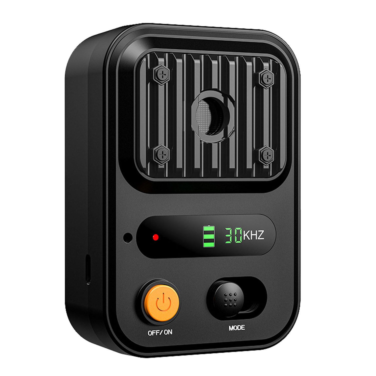 Options de couleur noir et vert – 1 dispositif anti-aboiement à ultrasons rechargeable : boîtier de dissuasion et de dressage automatique, étanche (IPX4), avec 3 fréquences et une portée de détection maximale de 10 mètres (32,8 pieds), adapté à la plupart des chiens. - Image 6