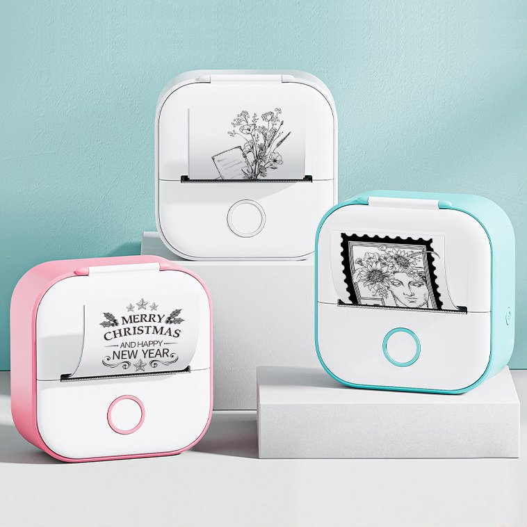Mini imprimante d'étiquettes thermique portable, imprimante photo pour la maison, imprimante de corrections de questions pour étudiants, compatible Bluetooth, étiquette de prix - Image 8