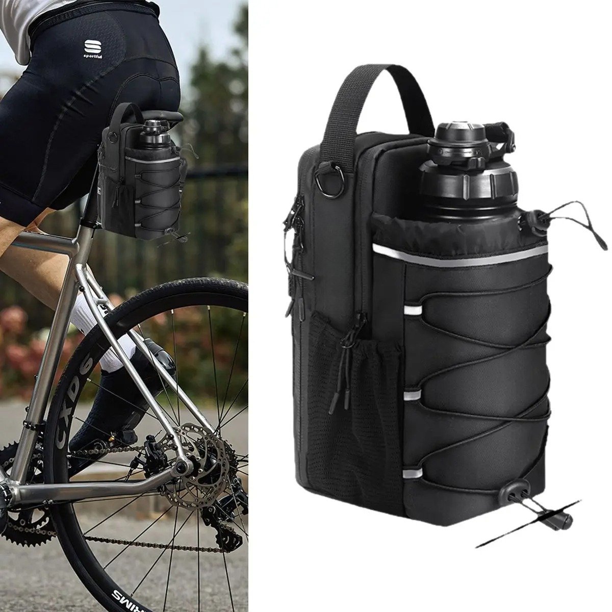 Fitness Magnetic Kettle Bag Crossbody Bag Magnetic Gym Bag For Men And Women Sling Bottle With Magnetic Attachment Water Bottle Holder - Image 8