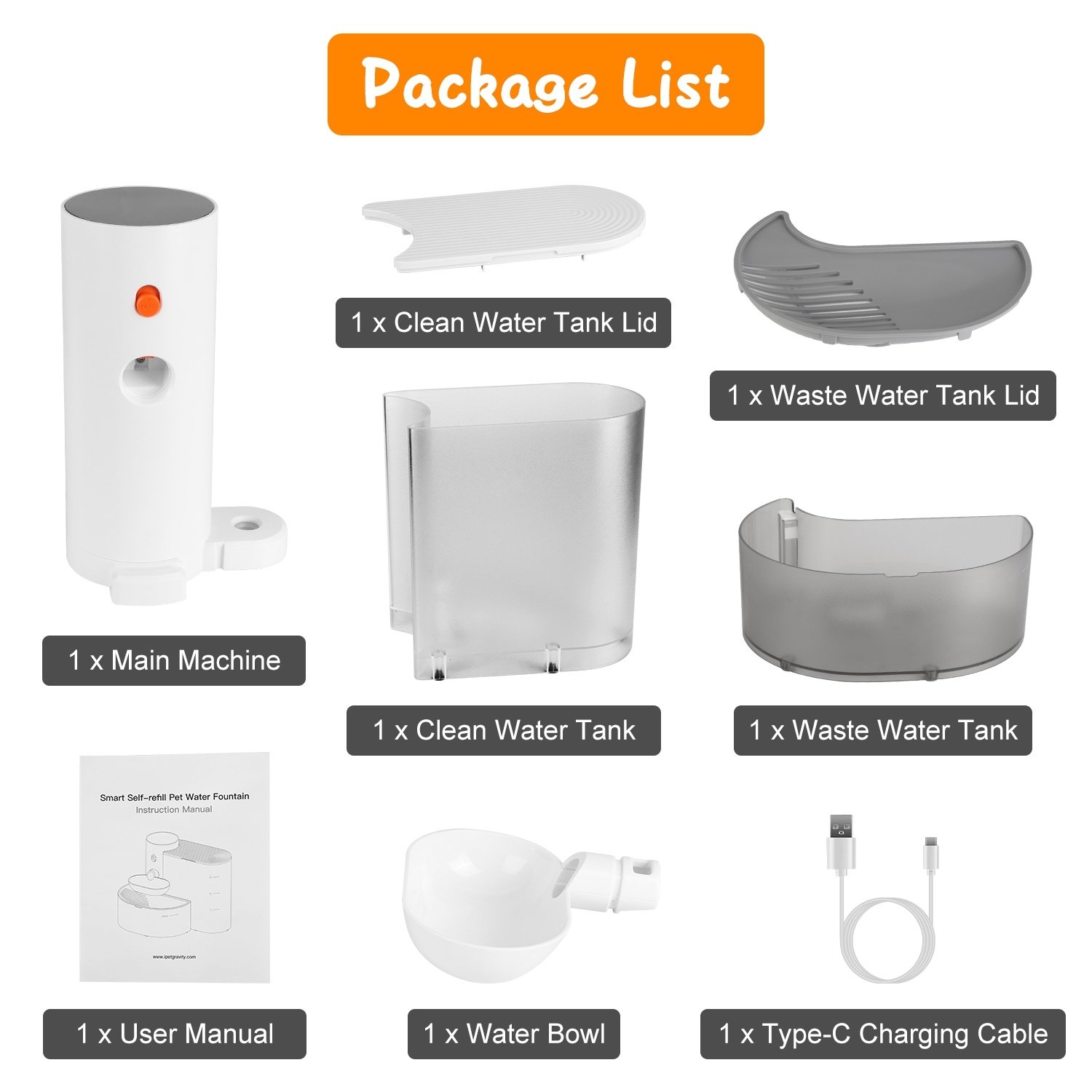 Fontaine à eau intelligente pour animaux (1 pièce) – Distributeur d'eau automatique sans fil et rechargeable pour chats et chiens (3 L) – Remplissage automatique avec 3 niveaux de volume, 3 intervalles de temps et commande tactile. - Image 9