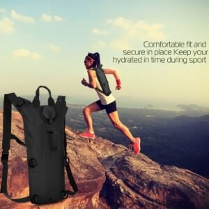 1 Sac d'hydratation tactique de 3 L avec poche à eau – Sac à dos réglable pour la randonnée, le cyclisme, l'escalade et la course à pied