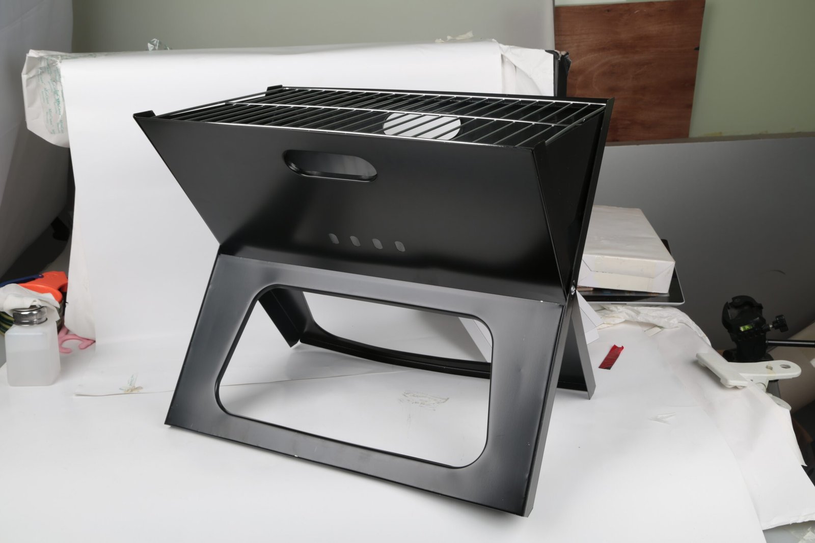1 barbecue portable pliable au charbon de bois – Idéal pour le camping, le jardin, les voyages et l'extérieur - Image 3