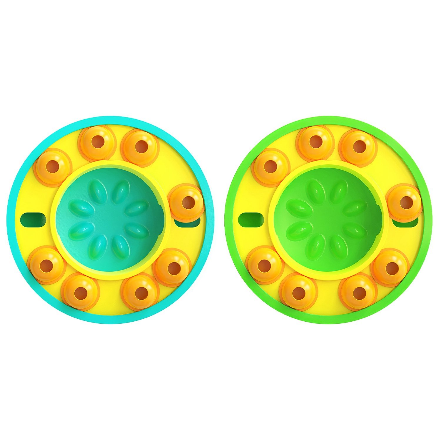 1 x Jouet interactif distributeur de friandises et gamelle anti-glouton pour chiens et chats – Jeu de réflexion pour l'entraînement du QI et la stimulation mentale (convient aux petites, moyennes et grandes tailles) - Image 4