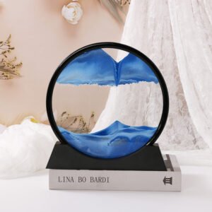 Objet décoratif « sablier » : tableau de sable mouvant 3D pour la relaxation et l'art