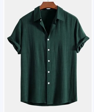 Ensemble de costume pour homme en lin et coton, coupe ajustée, col montant - Image 10