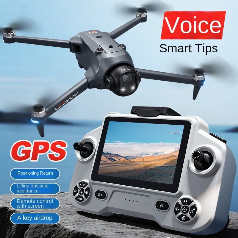 Drone YL059, quadricoptère sans balais, télécommandé par GPS, avec fonction de largage, évitement d'obstacles et écran tactile 5G. - Image 2