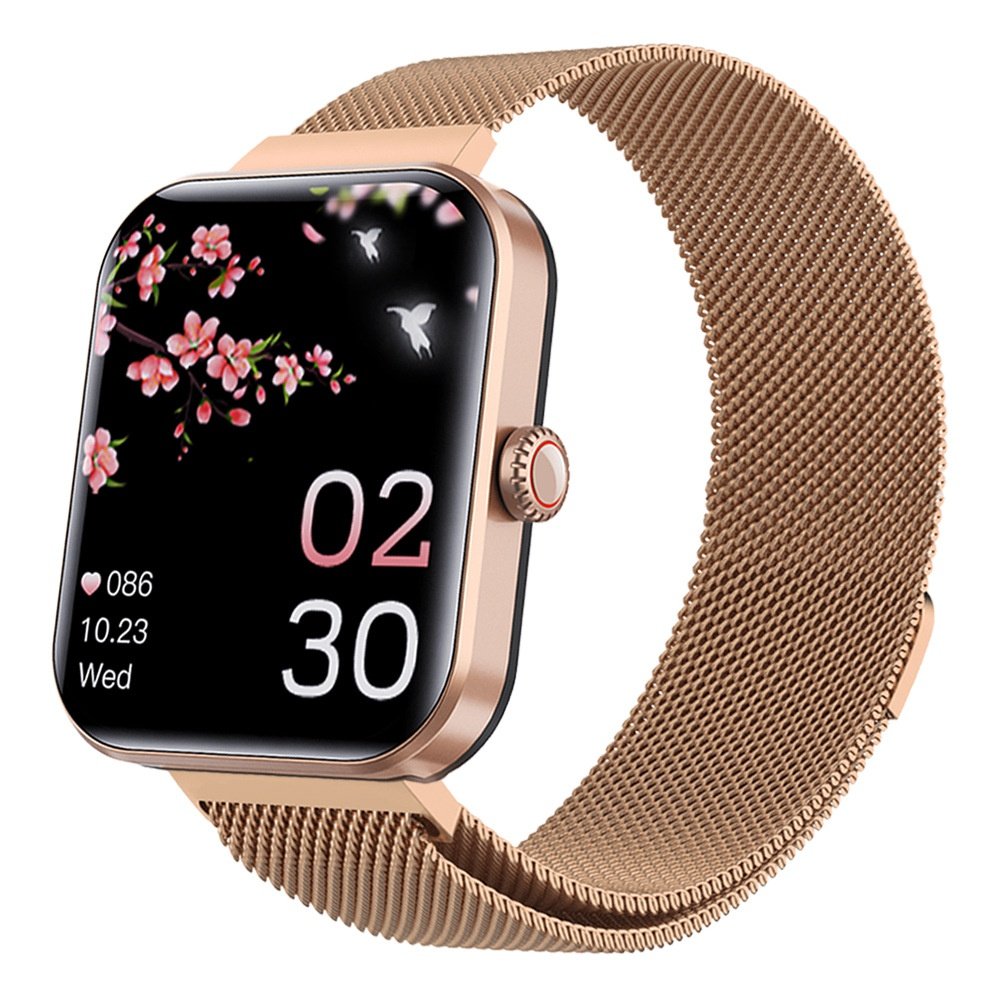 Montre connectée avec suivi de la fréquence cardiaque, de la pression artérielle, de la température corporelle et du sommeil, ainsi que compteur de pa - Image 9