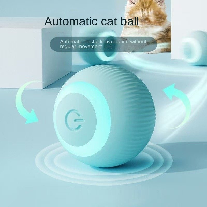 Balle à rouler intelligente pour chat, jouet anti-ennui et d'auto-divertissement, résistante aux morsures - Image 2