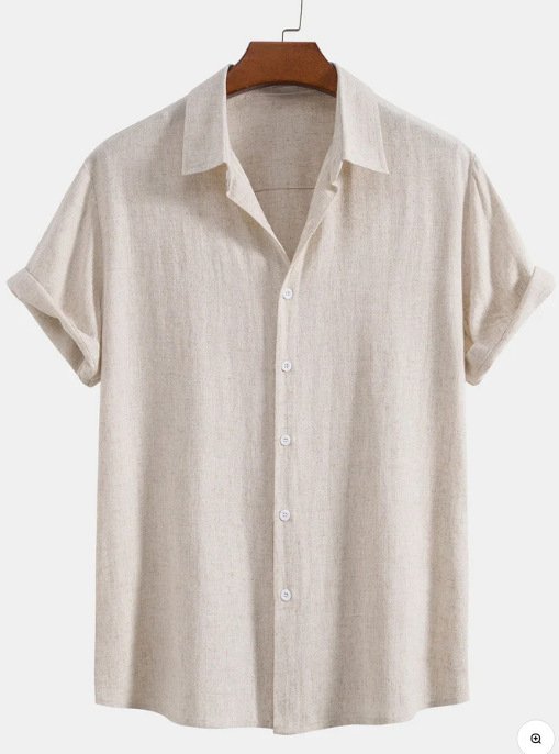 Ensemble de costume pour homme en lin et coton, coupe ajustée, col montant - Image 8