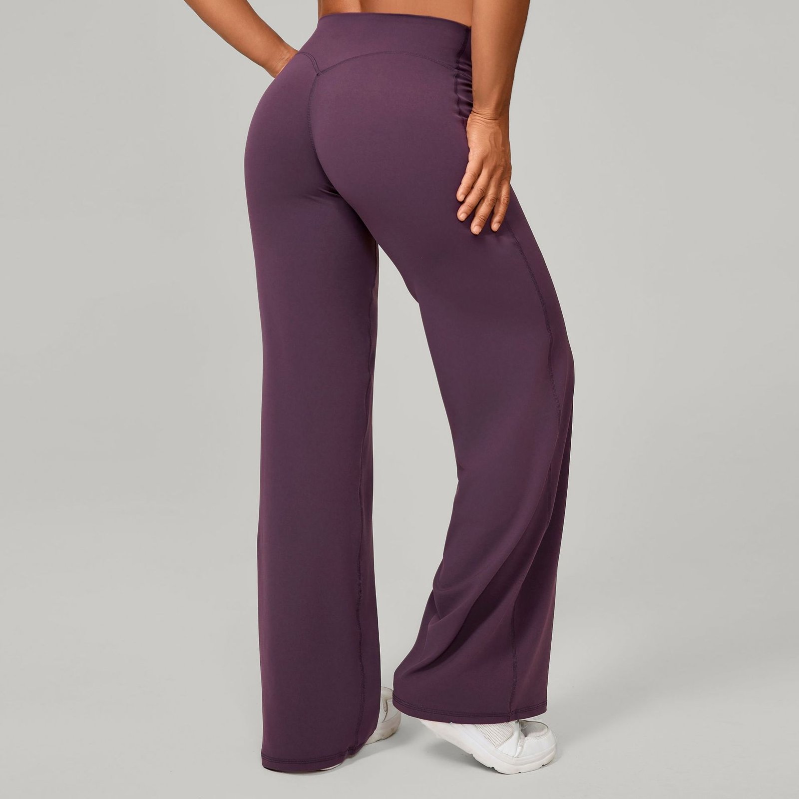 Pantalon de yoga confortable à taille haute et jambes droites pour femmes - Image 14