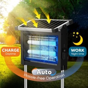 Destructeur d'insectes solaire d'extérieur Zechuan 4500V