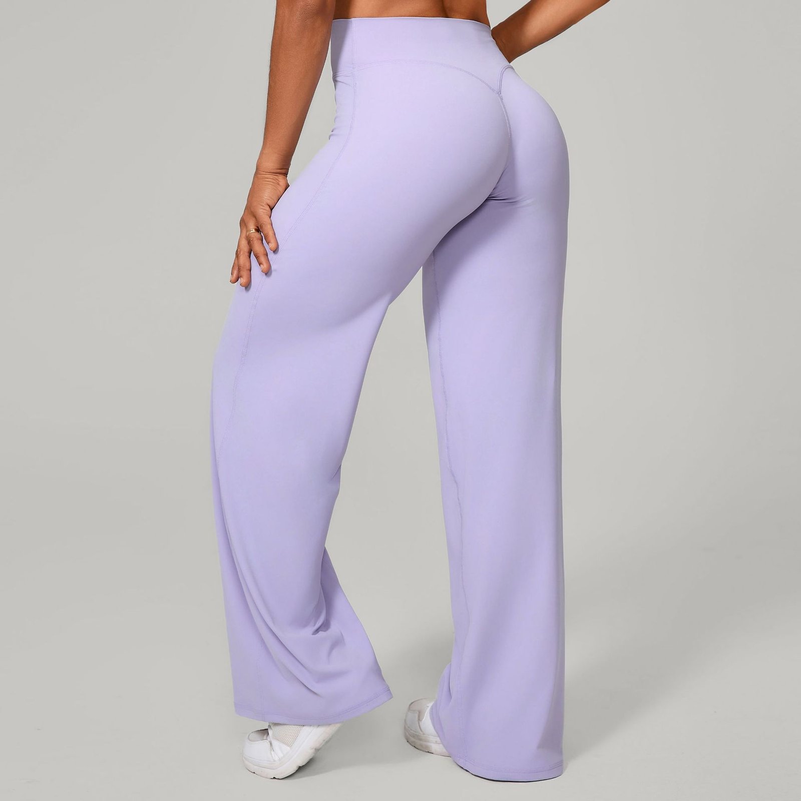 Pantalon de yoga confortable à taille haute et jambes droites pour femmes - Image 18