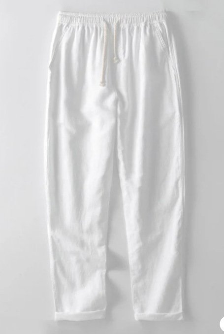 Ensemble de costume pour homme en lin et coton, coupe ajustée, col montant - Image 15