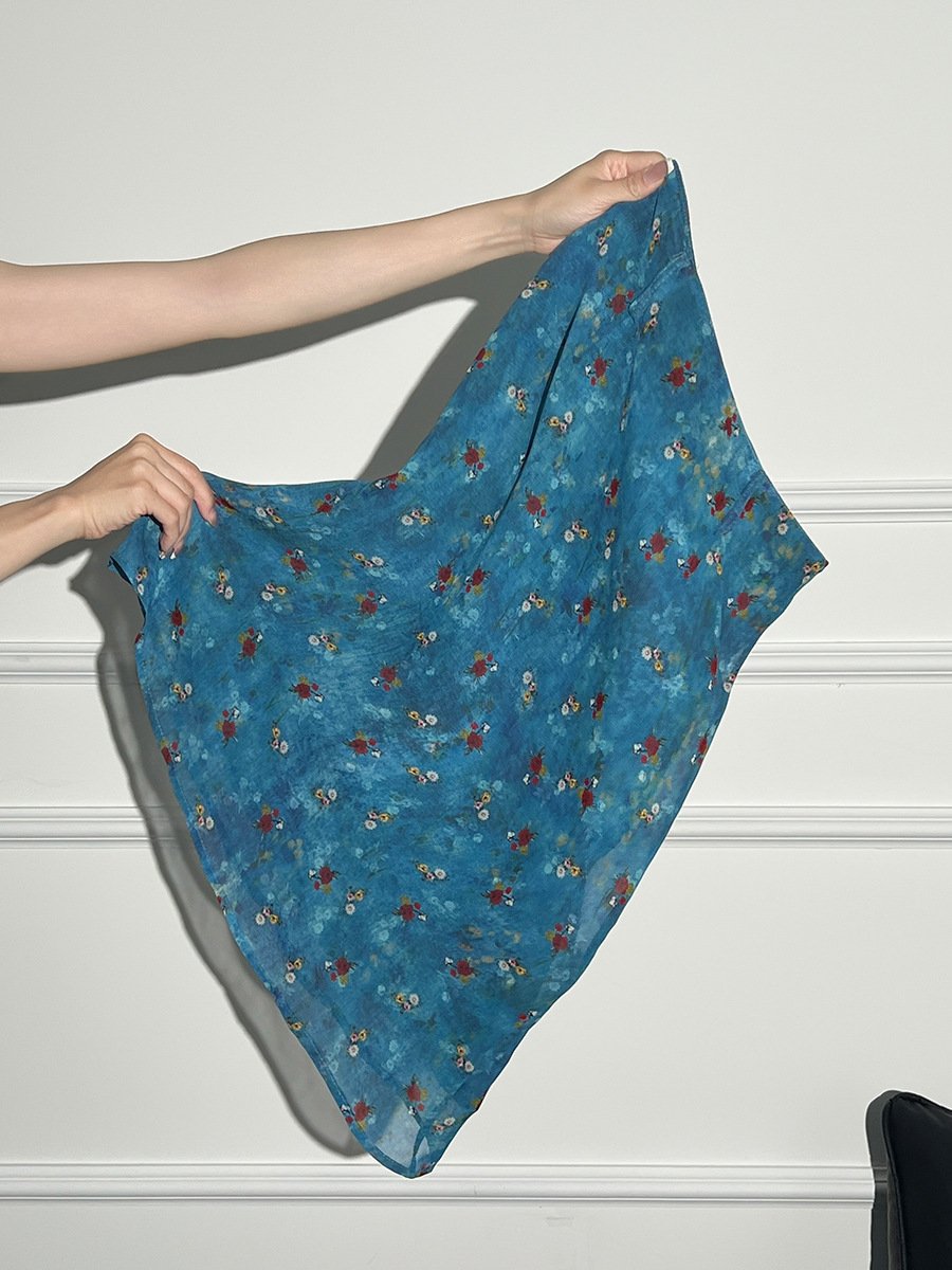 T-shirt pour femme à manches courtes, col rond, détails plissés et ourlet asymétrique - Image 9