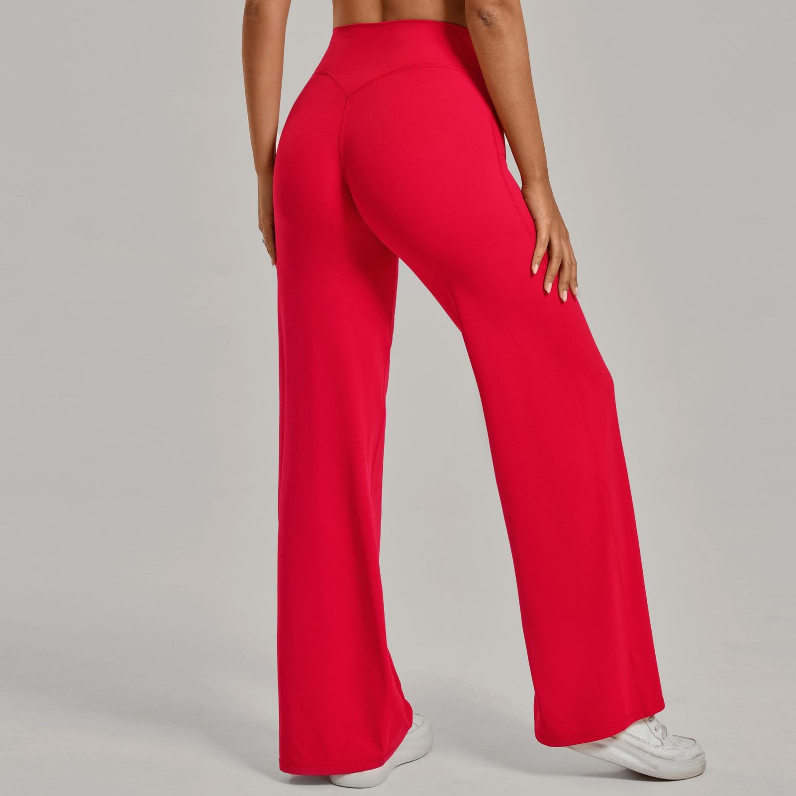 Pantalon de yoga confortable à taille haute et jambes droites pour femmes - Image 6