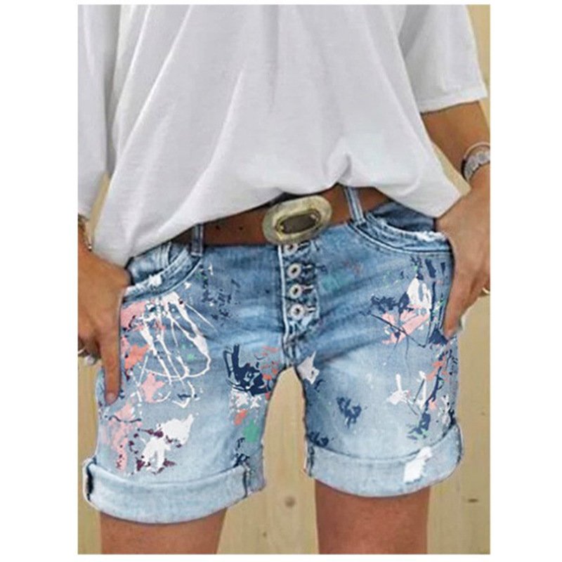 Pantalon imprimé taille haute élastiqué pour femme - Image 3