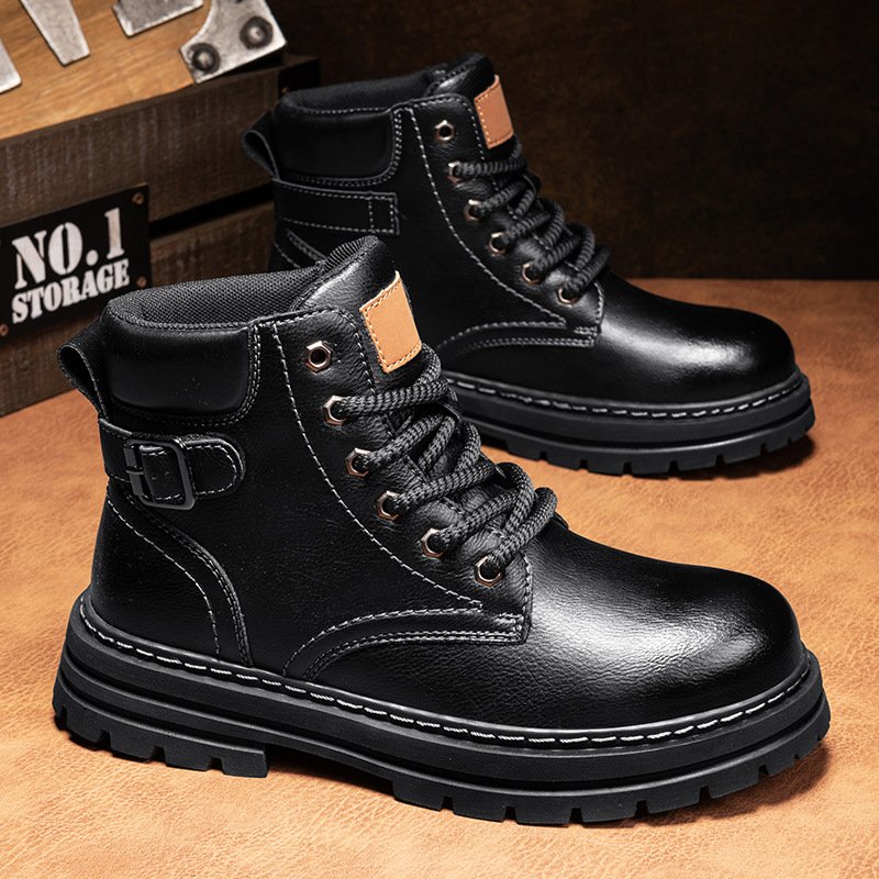 Bottines style Martin pour homme – Modèle montant rétro esprit « workwear » pour l'automne-hiver - Image 6