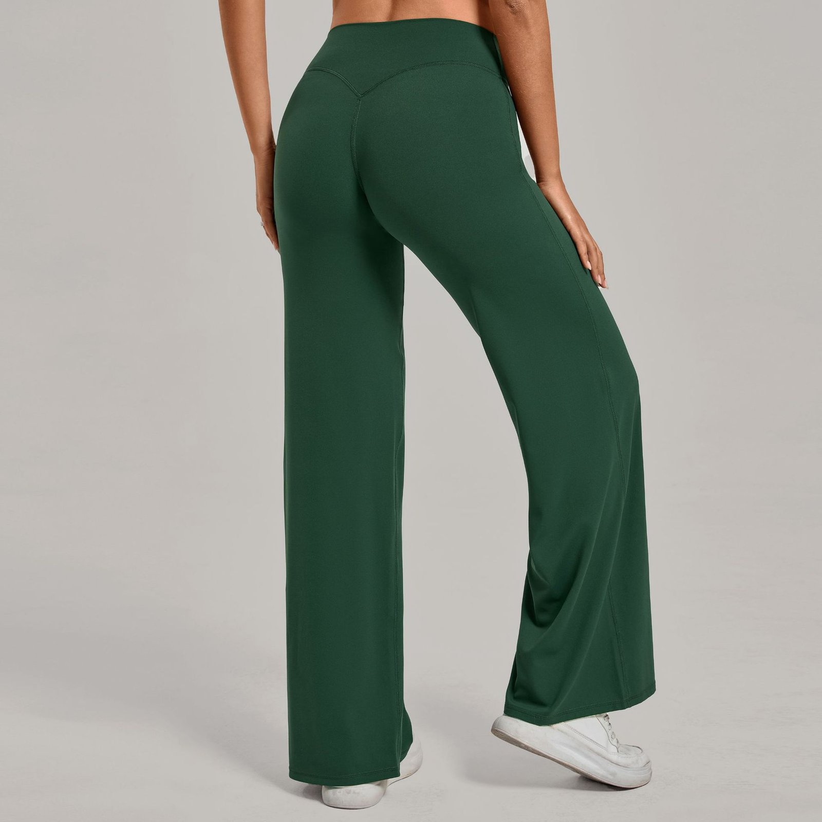 Pantalon de yoga confortable à taille haute et jambes droites pour femmes - Image 9