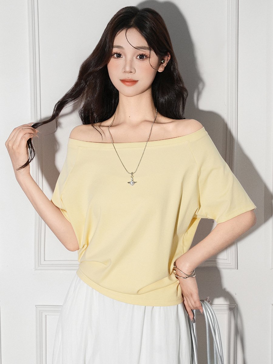T-shirt sans manches pour femme à encolure asymétrique et coupe ample - Image 10