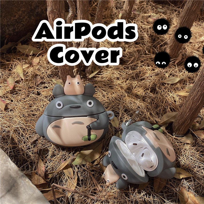 Étui de protection en silicone pour AirPods Pro 3 Apple (2e/3e/4e génération) avec motif Totoro mignon - Image 2