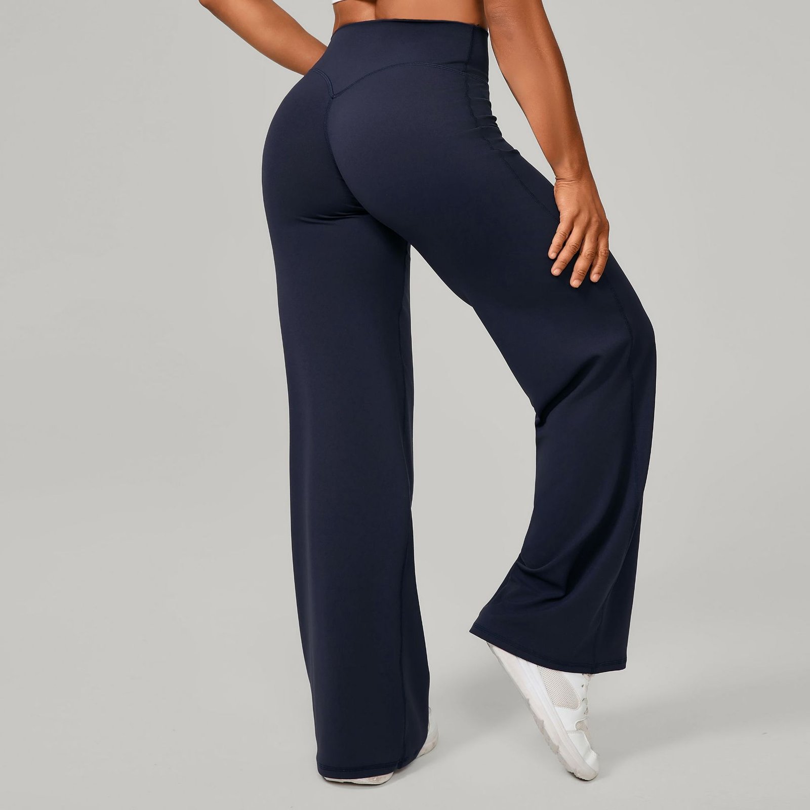 Pantalon de yoga confortable à taille haute et jambes droites pour femmes - Image 16