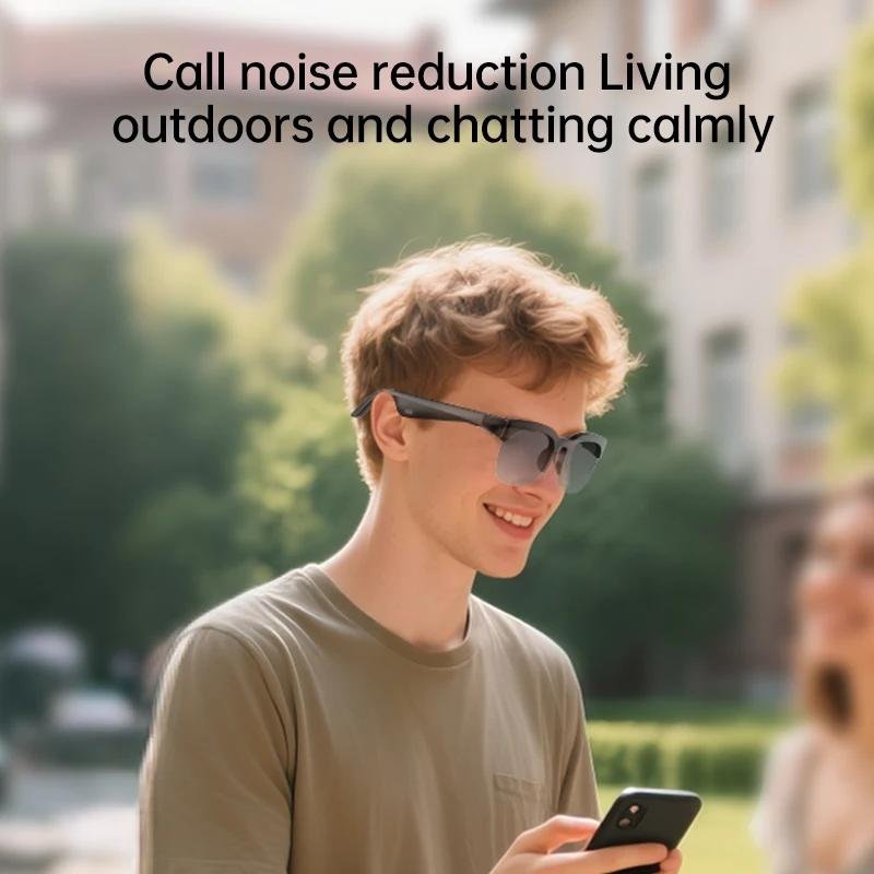 Lunettes intelligentes sans fil Bluetooth 6.0 avec IA : écoute de musique, appels, sport, longue autonomie, traduction automatique. - Image 2