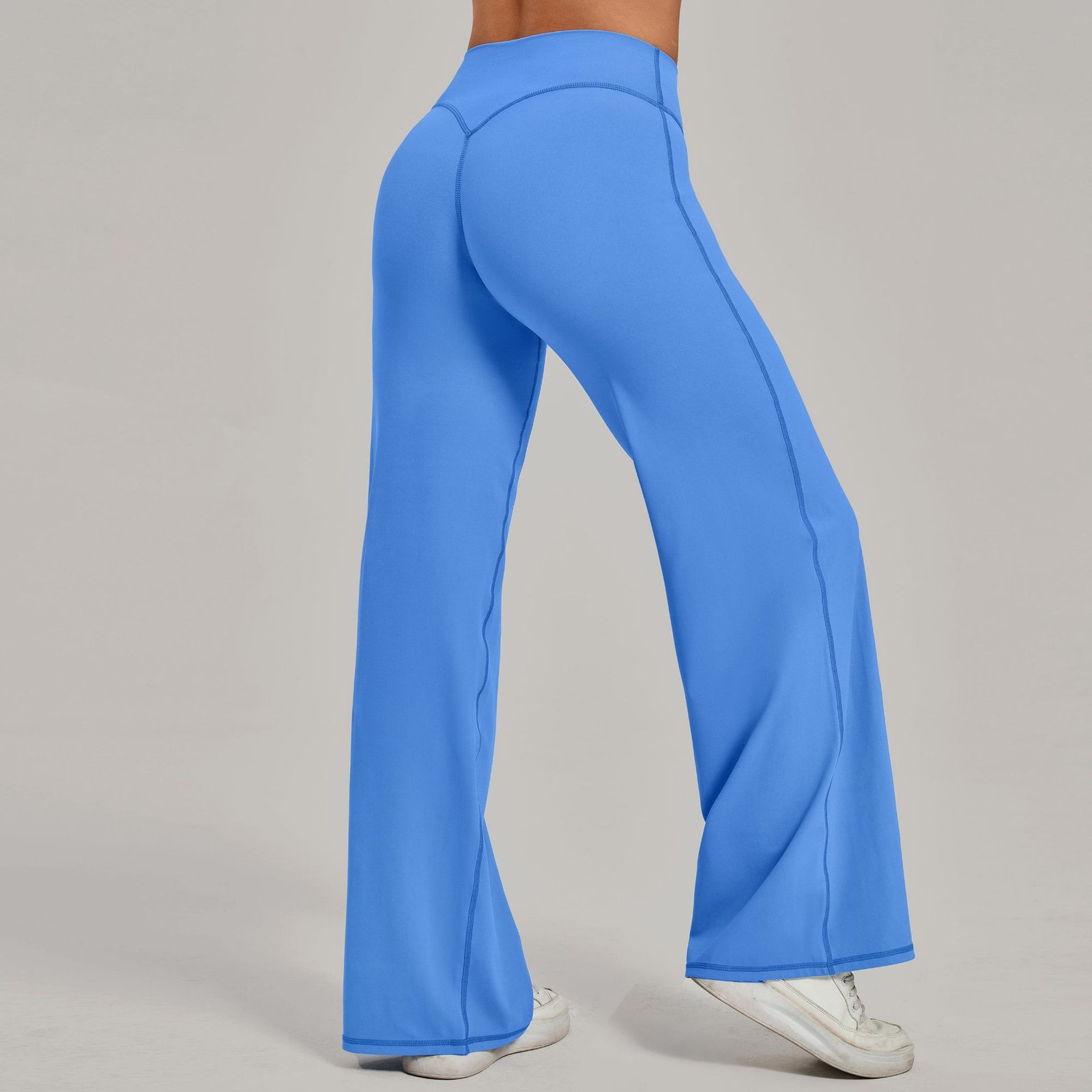Pantalon de yoga confortable à taille haute et jambes droites pour femmes - Image 22
