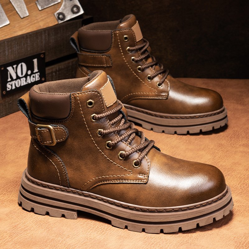 Bottines style Martin pour homme – Modèle montant rétro esprit « workwear » pour l'automne-hiver - Image 7
