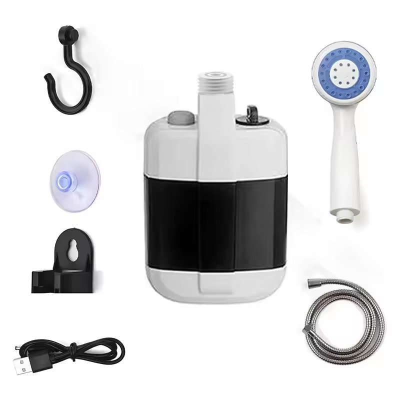 Pompe de douche portable rechargeable par USB | Kit de douche pour camping et plein air | Équipement de lavage pour voiture et animaux